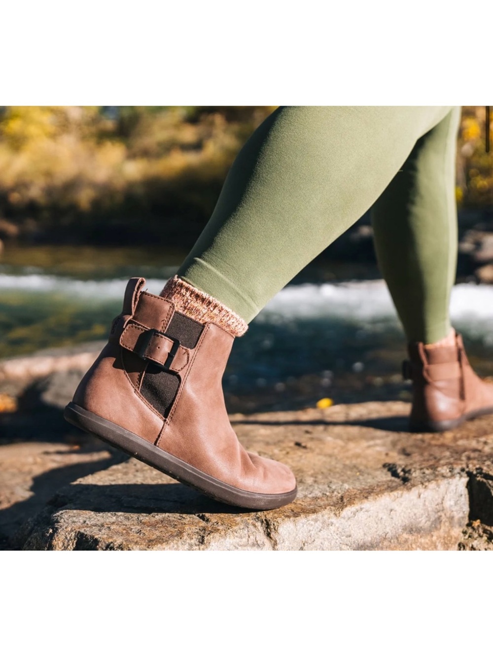 Xero tari 2 Women’s Brown Ankle Boot with Side Buckle